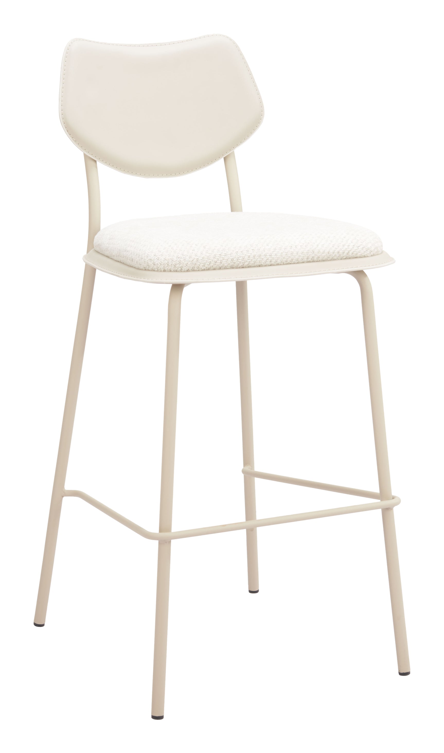 Zeal Light Gray & Beige Barstool (Set of 4)