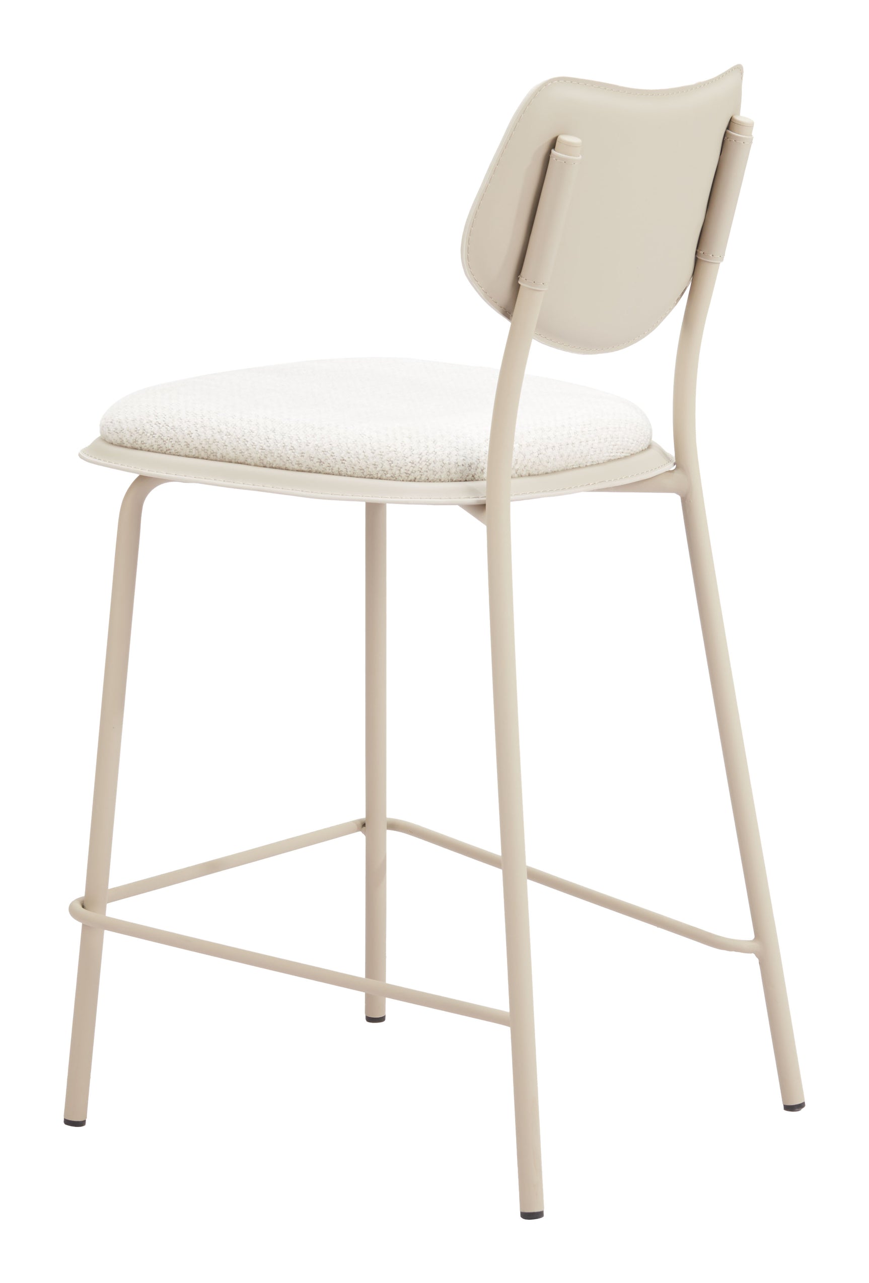 Zeal Light Gray & Beige Counter Stool (Set of 4)