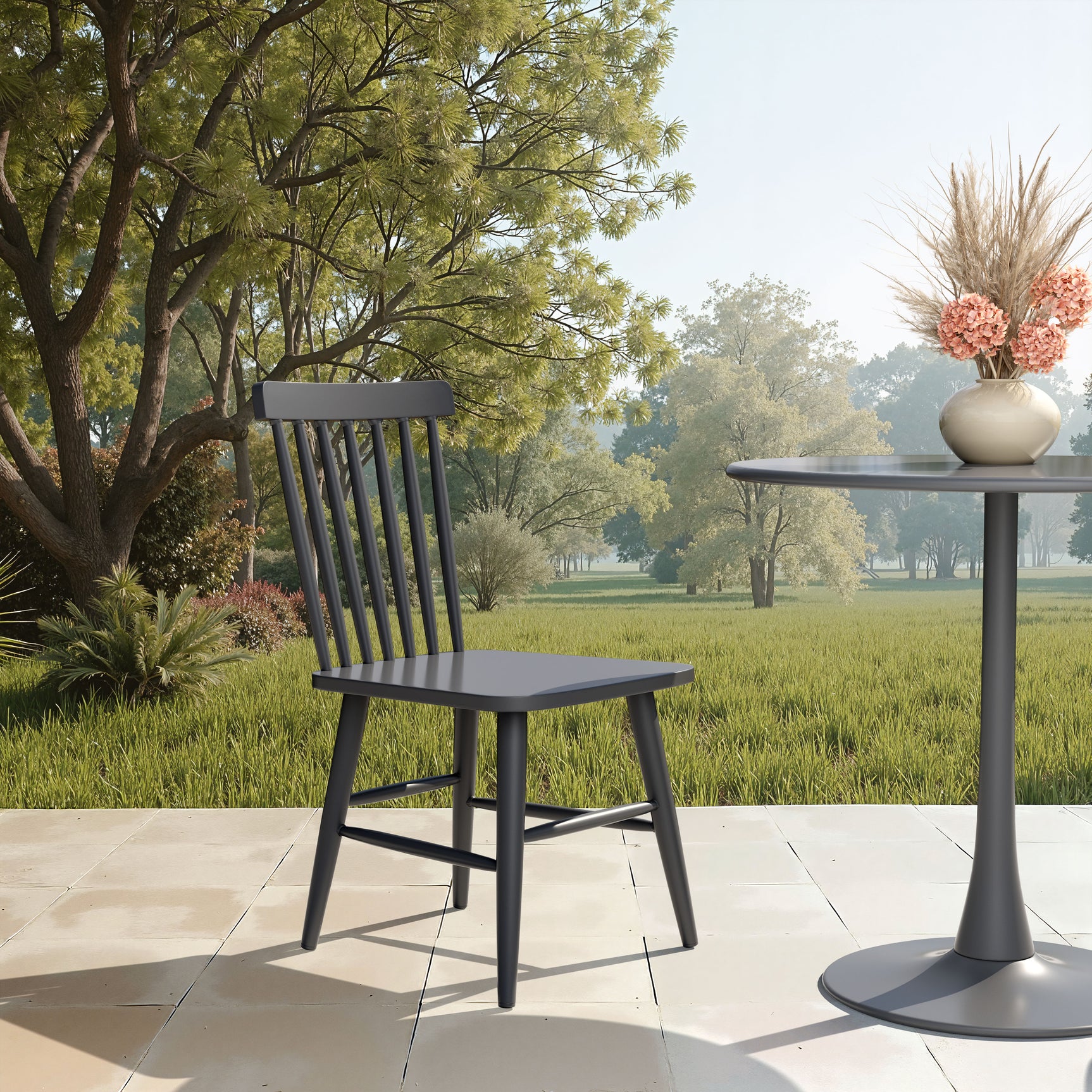 Zeilen Black Dining Chair (Set of 2) - Ornate Home