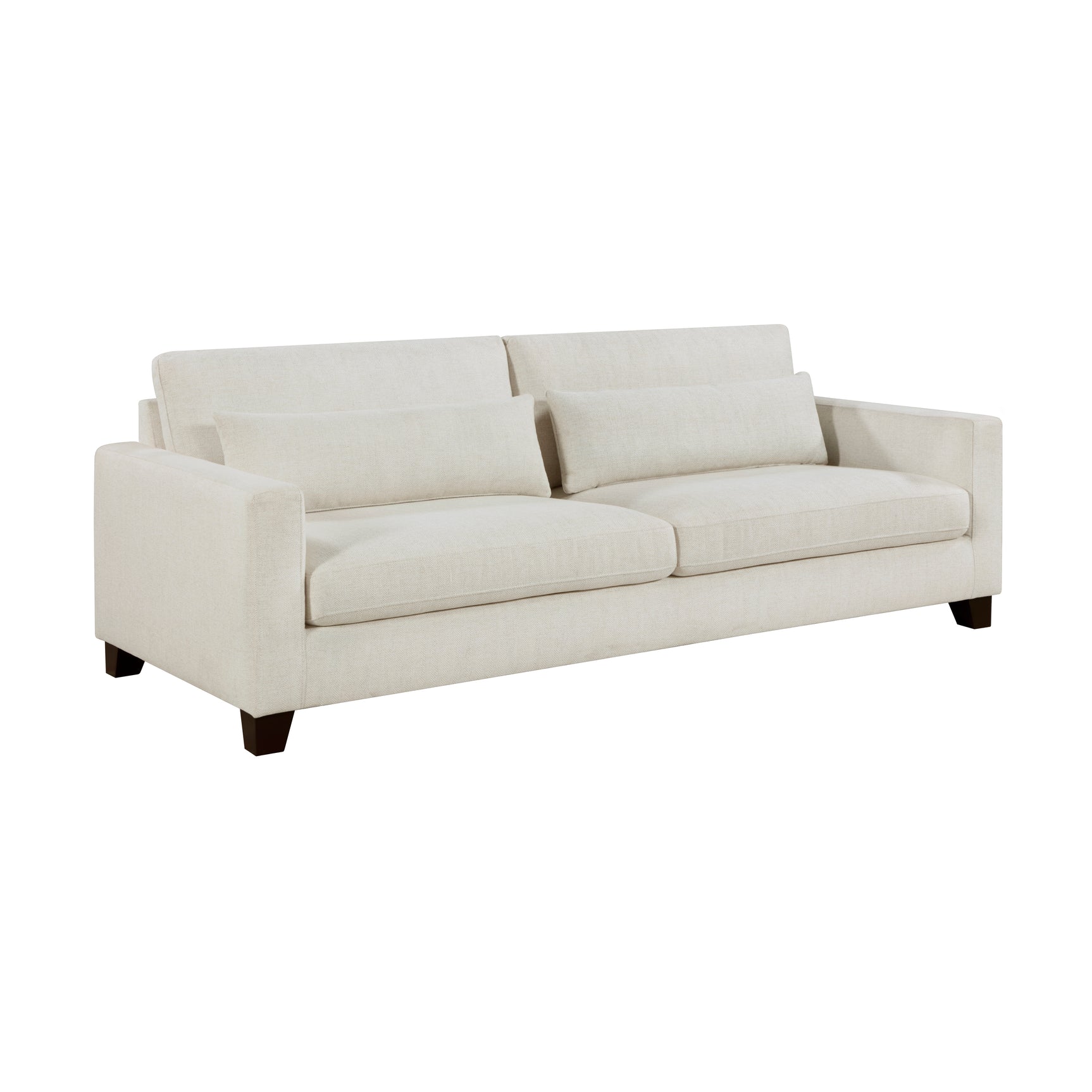 Zeke Ivory Sofa & Ottoman - Ornate Home