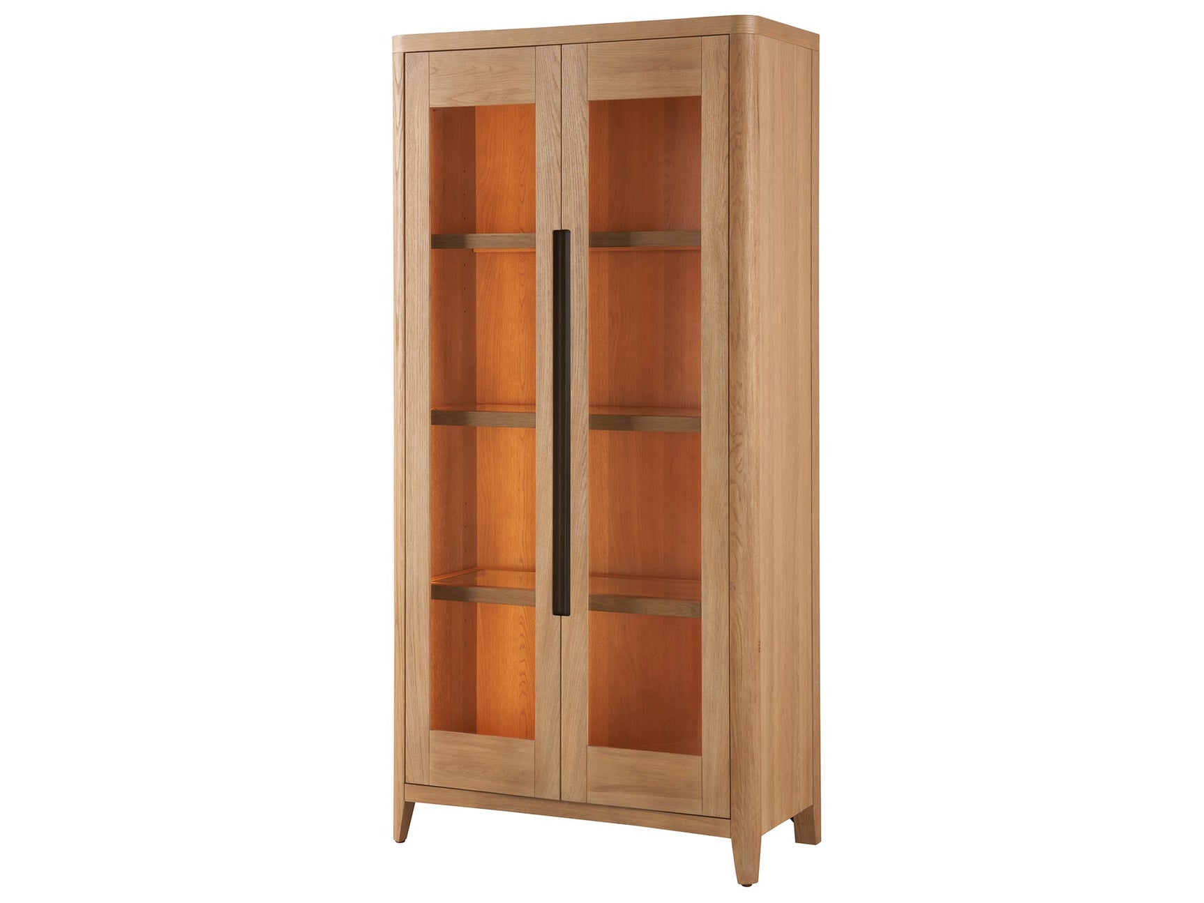 Zella Natural Oak Display Cabinet - Ornate Home