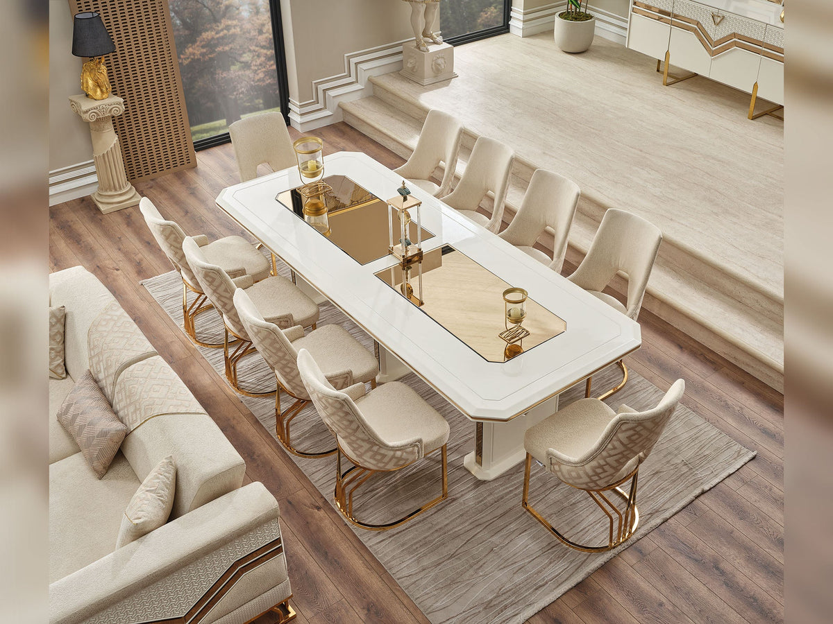 Zen Cream Dining Table - Ornate Home