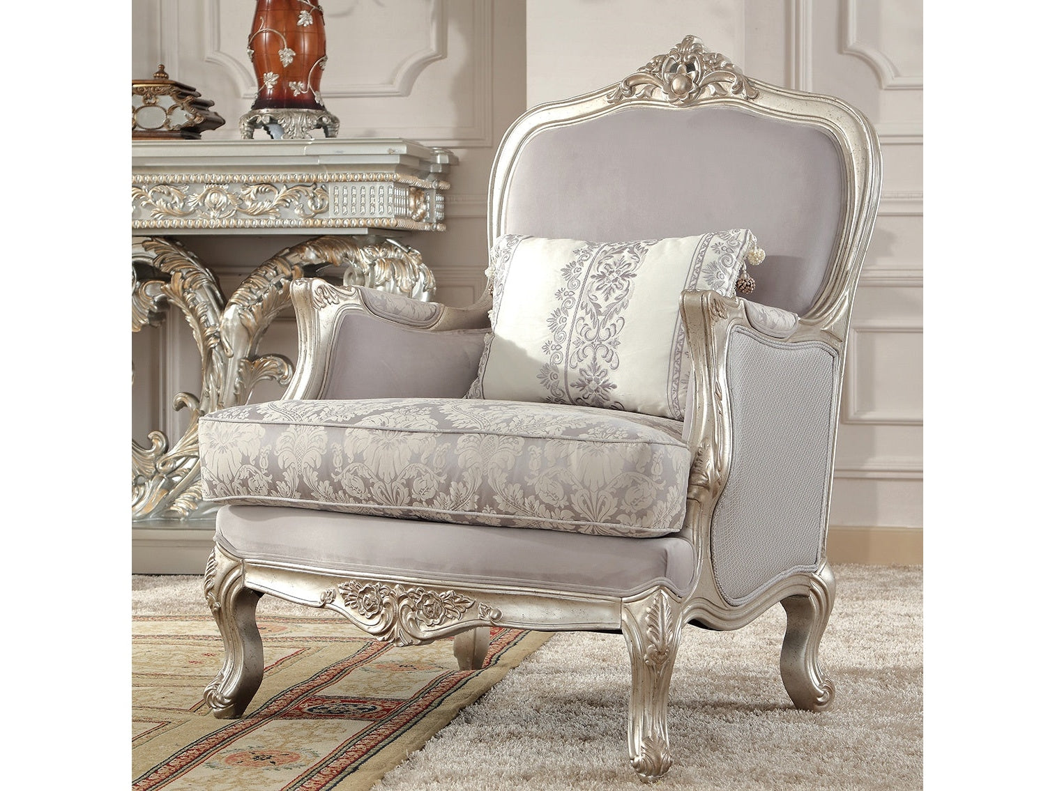 Zen Silver Chair / HD-2662 - Ornate Home