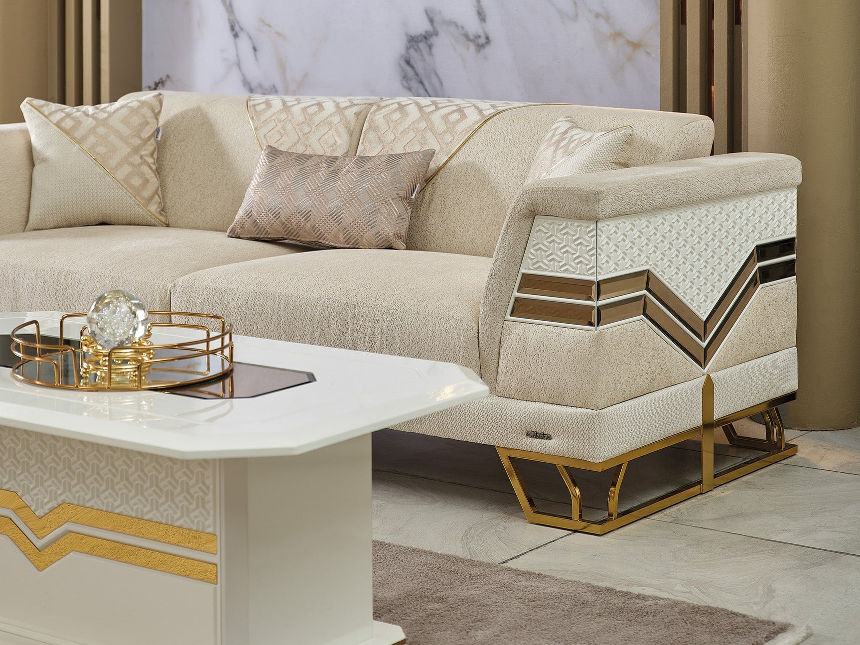 Zen Cream Convertible Sofa