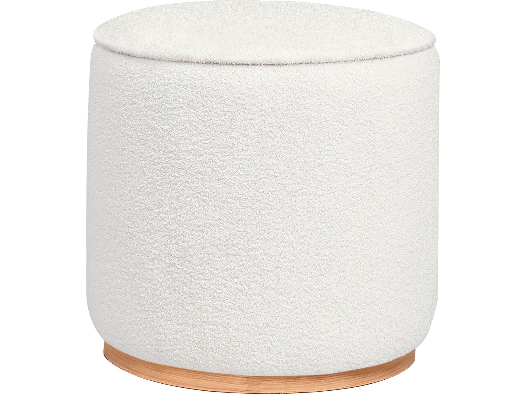Zena Ivory Ottoman - Ornate Home