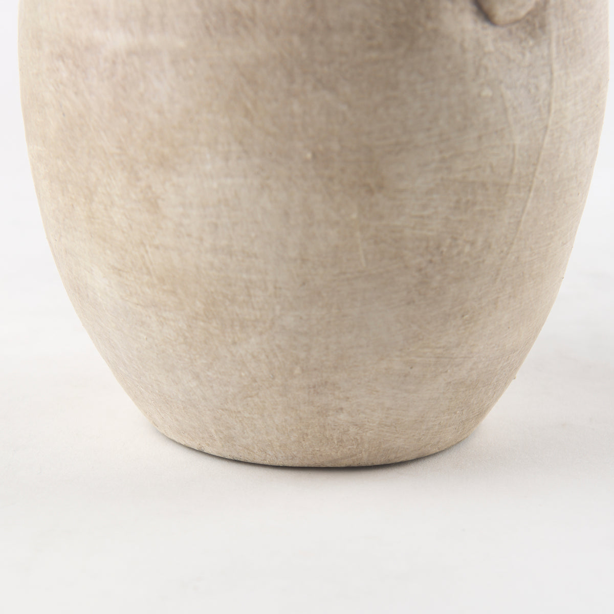 Zenni Warm Beige 9.2"H Ceramic Vase - Ornate Home