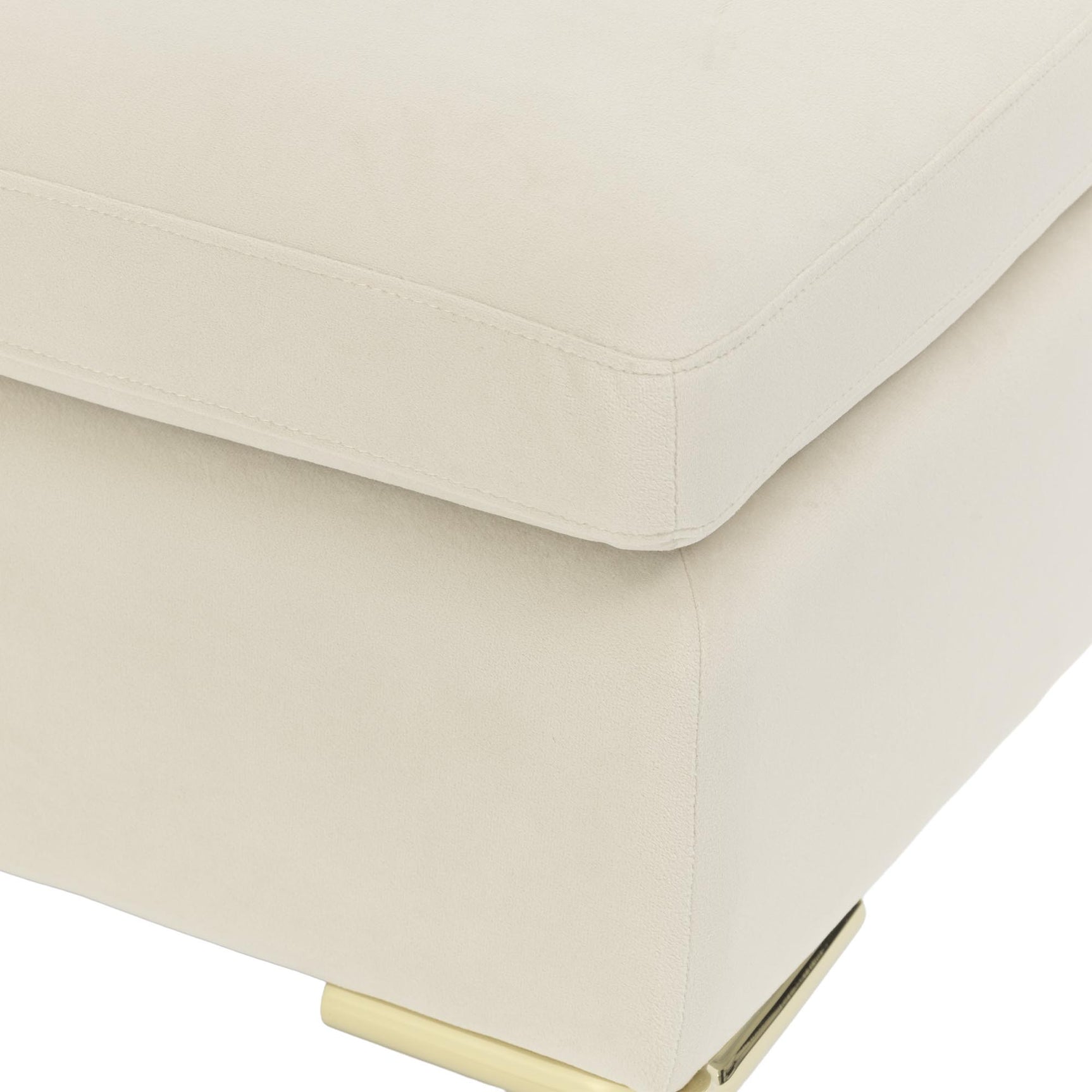 Zennia Gold/Ivory Velvet Accent Bench - Ornate Home