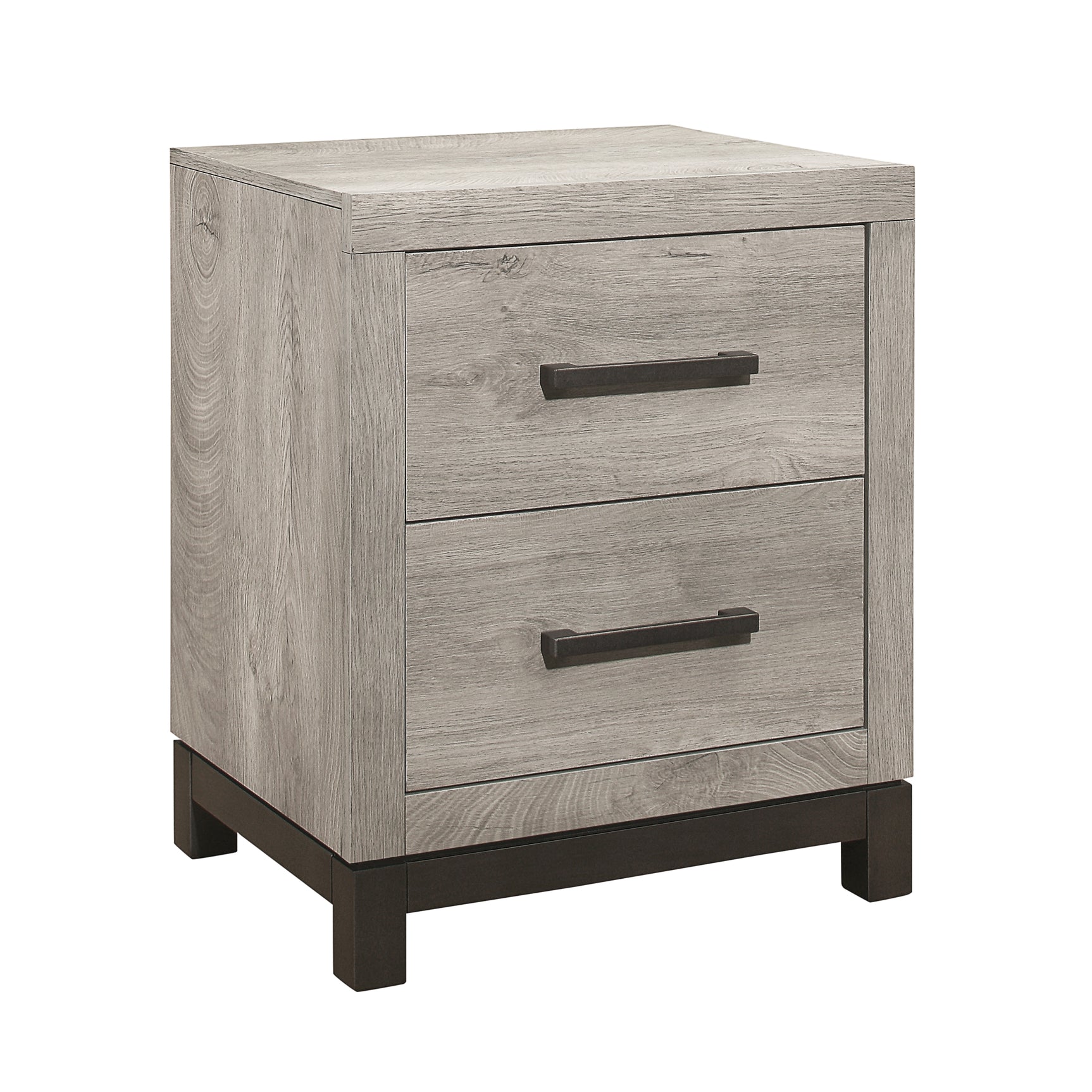 Zephyr Light Gray / Gray 4-piece Twin Bedroom Set - Ornate Home
