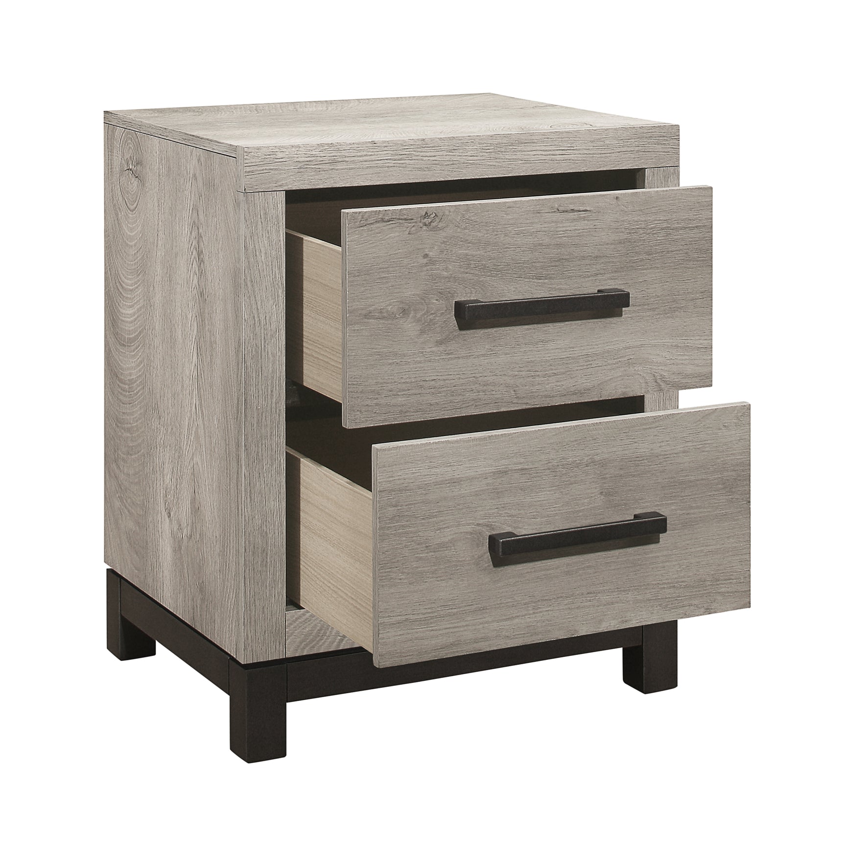 Zephyr Light Gray / Gray 4-piece Twin Bedroom Set - Ornate Home