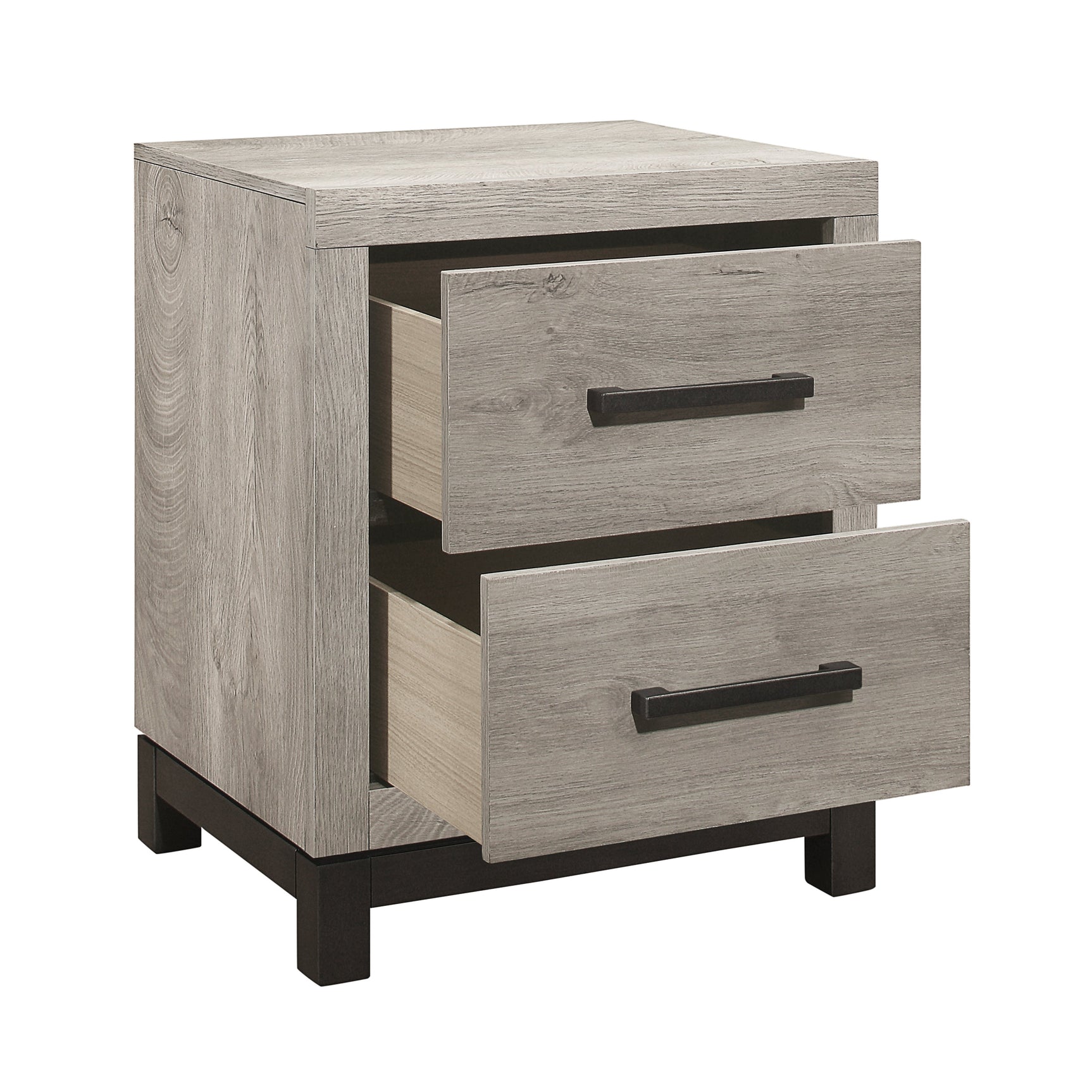 Zephyr Light Gray Nightstand - Ornate Home
