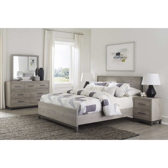Zephyr Light Gray Queen Bed - Ornate Home