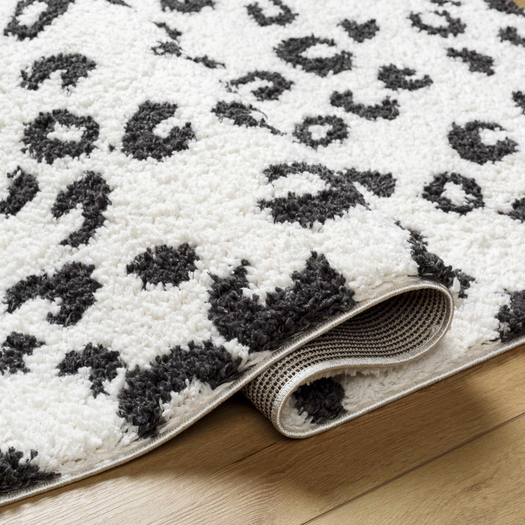 Zhen Black Spots Leopard Rug - Clearance - Ornate Home