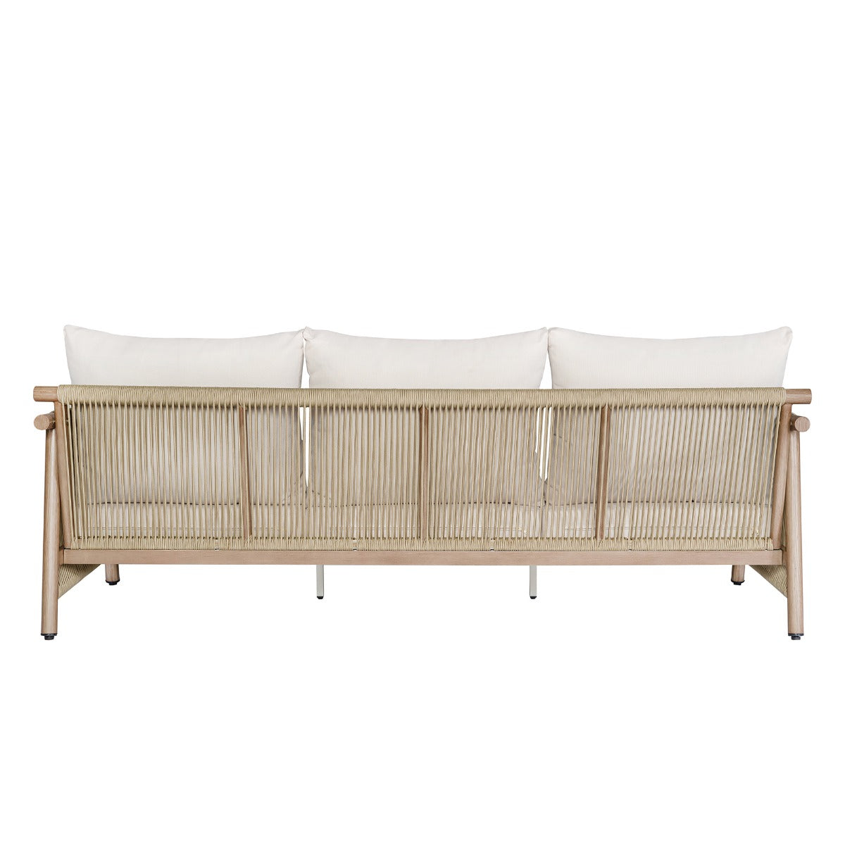 Zira Beige/Brown 5-Piece Patio Sofa Set - Ornate Home