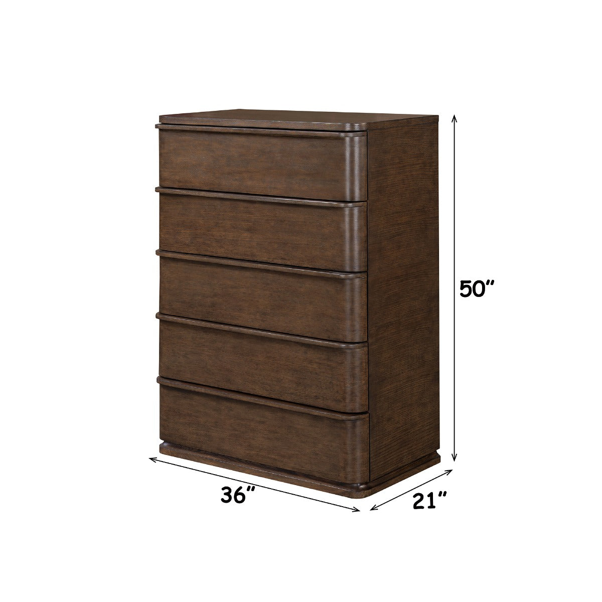 Zoey Brown Oak Chest - Ornate Home
