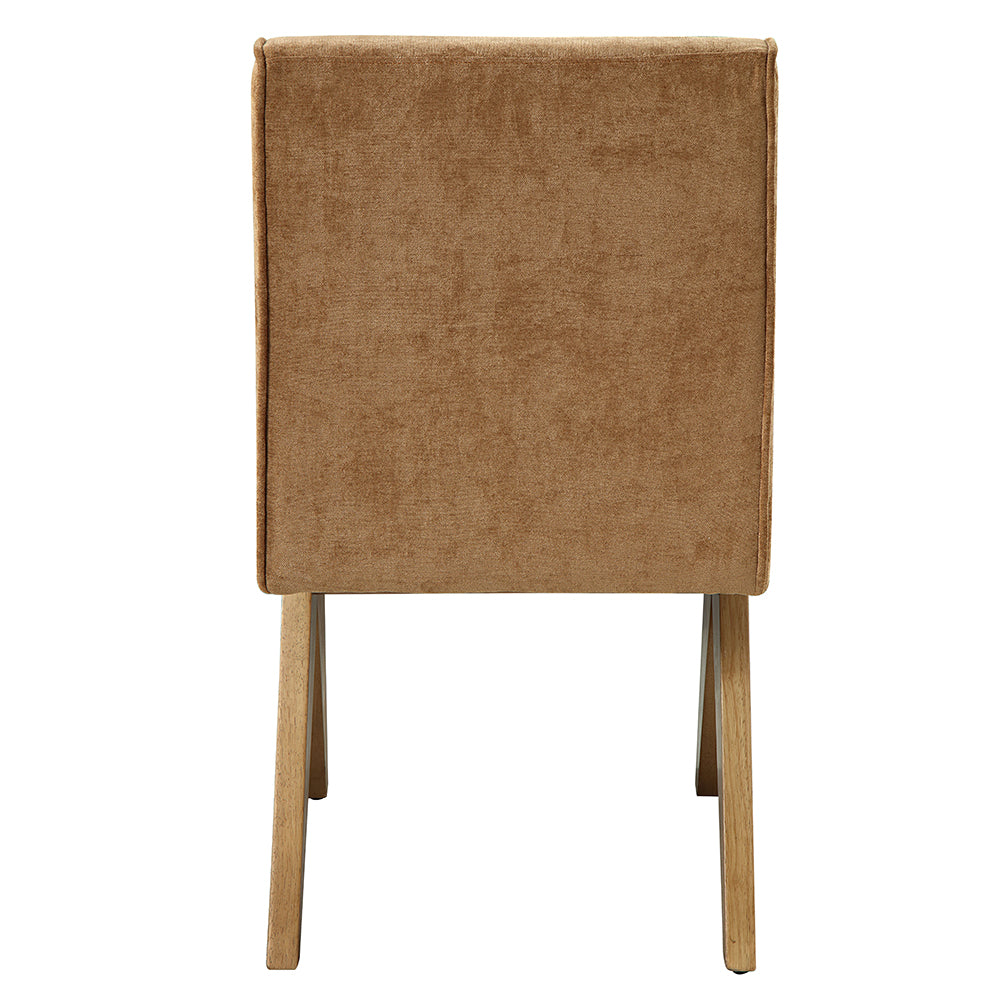 Zoey Chocolate/Oak Side Chair (Set of 2) - Ornate Home