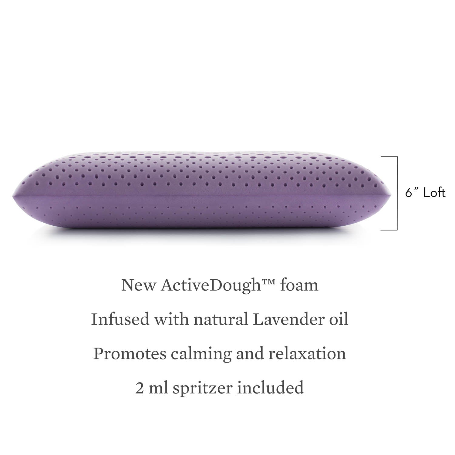 Zoned ActiveDough™ Lavender King Pillow - Ornate Home
