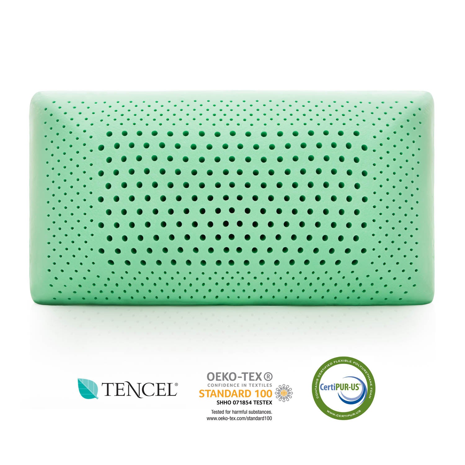 Zoned ActiveDough™ Peppermint Queen Pillow - Ornate Home