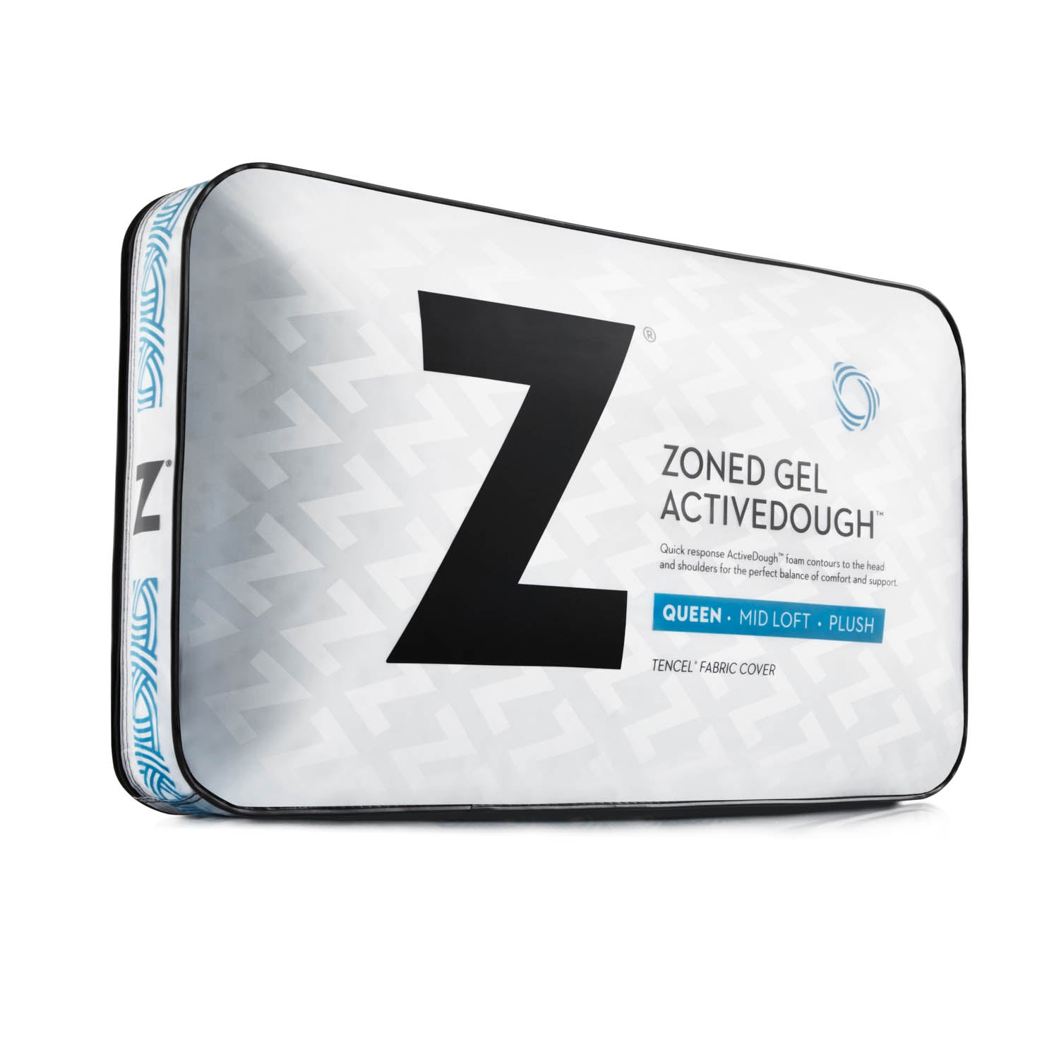 Zoned ActiveDough™ White King Pillow - Ornate Home