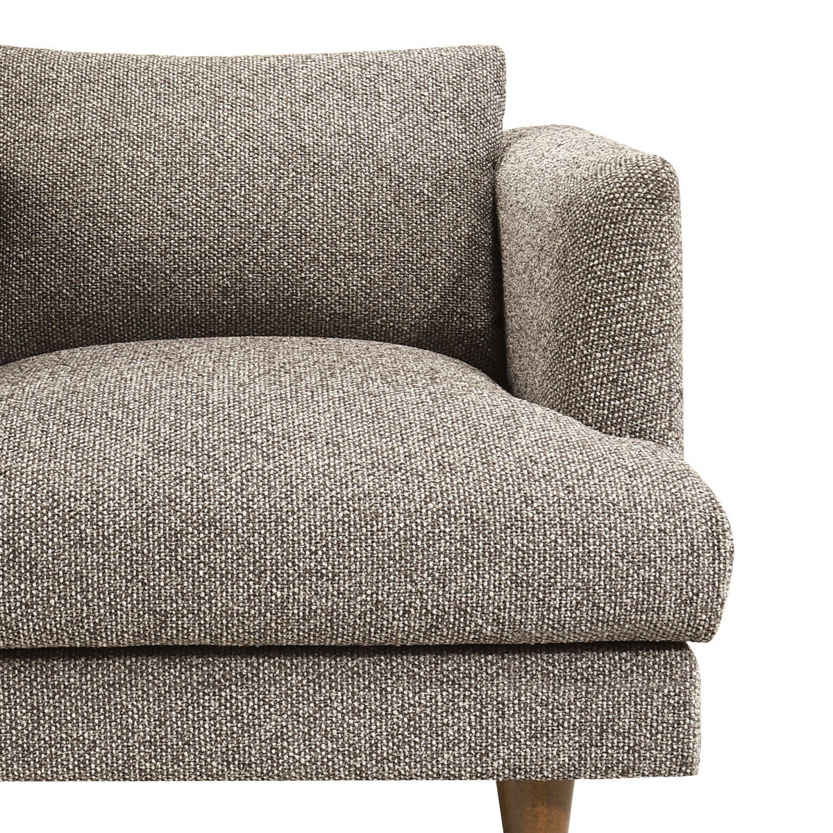 Zoya Earth Down Filled Overstuffed Boucle Armchair