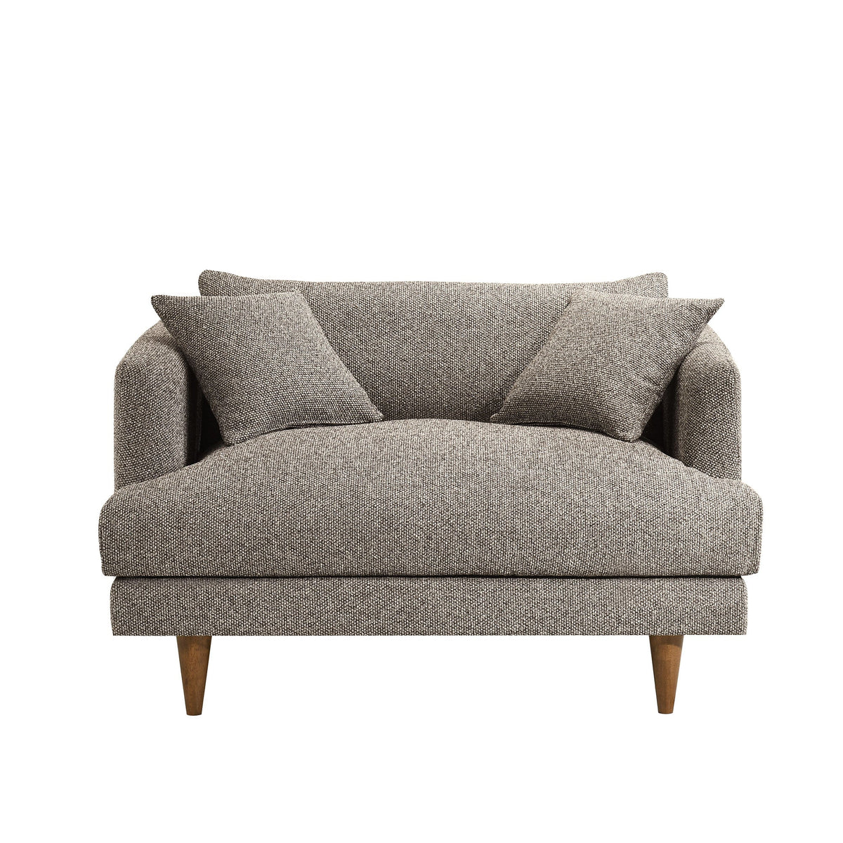 Zoya Earth Down Filled Overstuffed Boucle Chair-and-a-Half