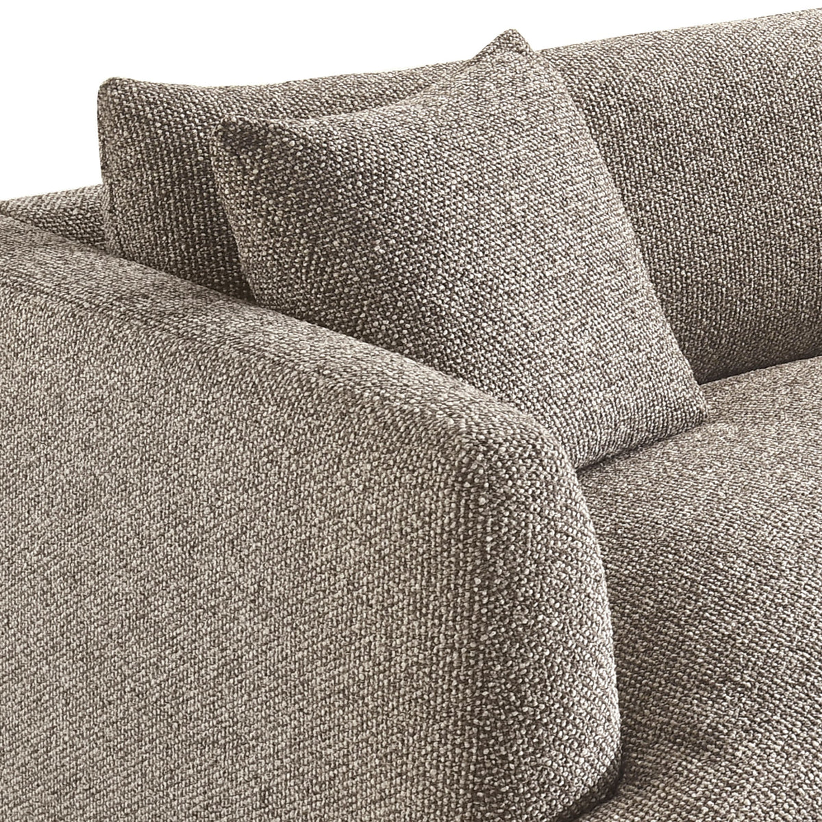 Zoya Earth Down Filled Overstuffed Boucle Chair-and-a-Half