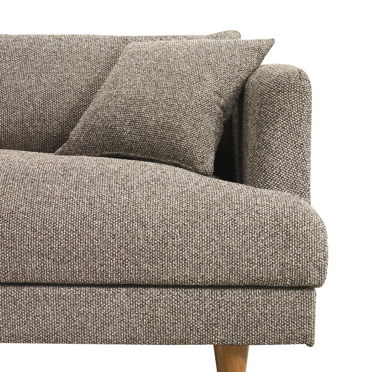 Zoya Earth Down Filled Overstuffed Boucle Sofa