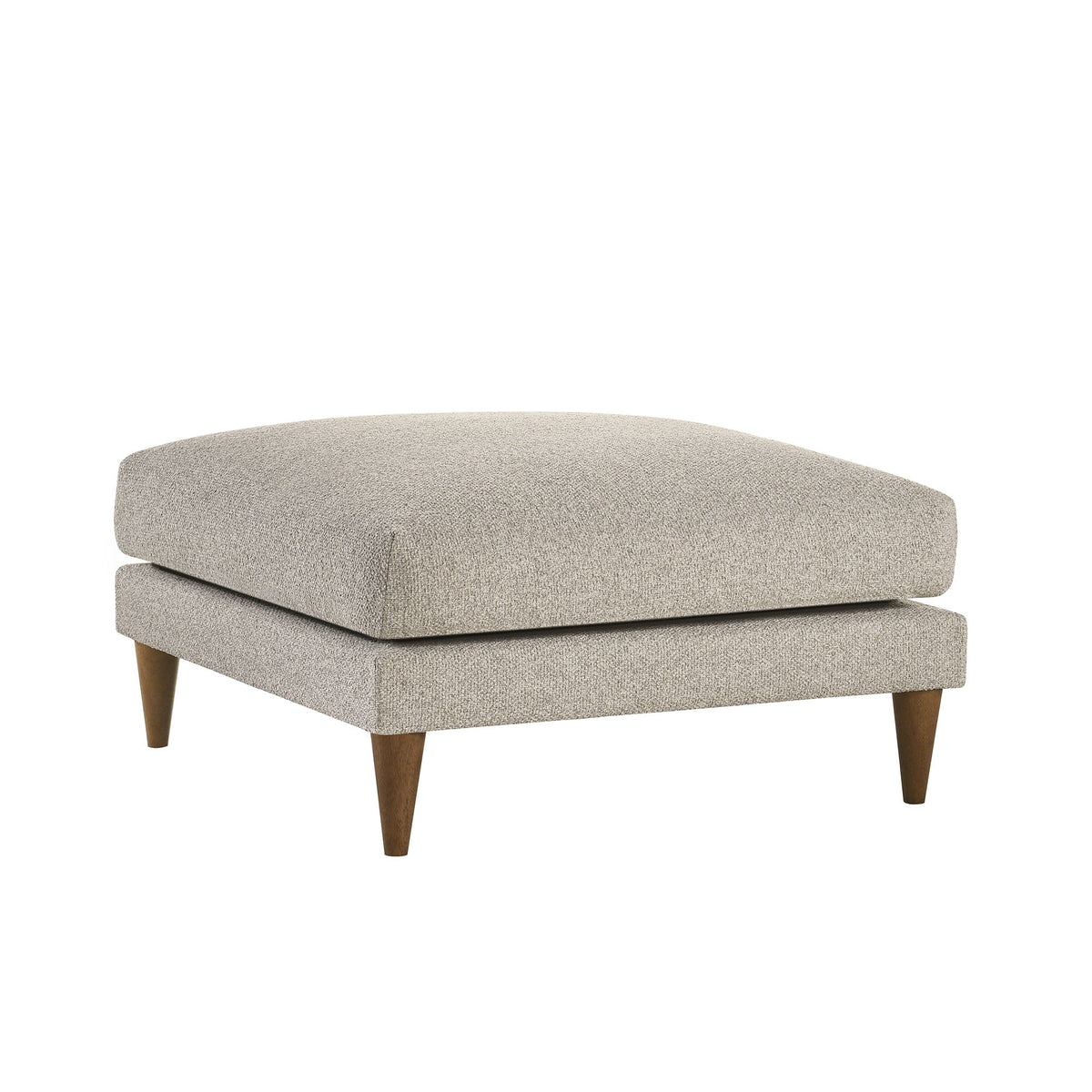 Zoya Fog Down Filled Overstuffed Boucle Ottoman