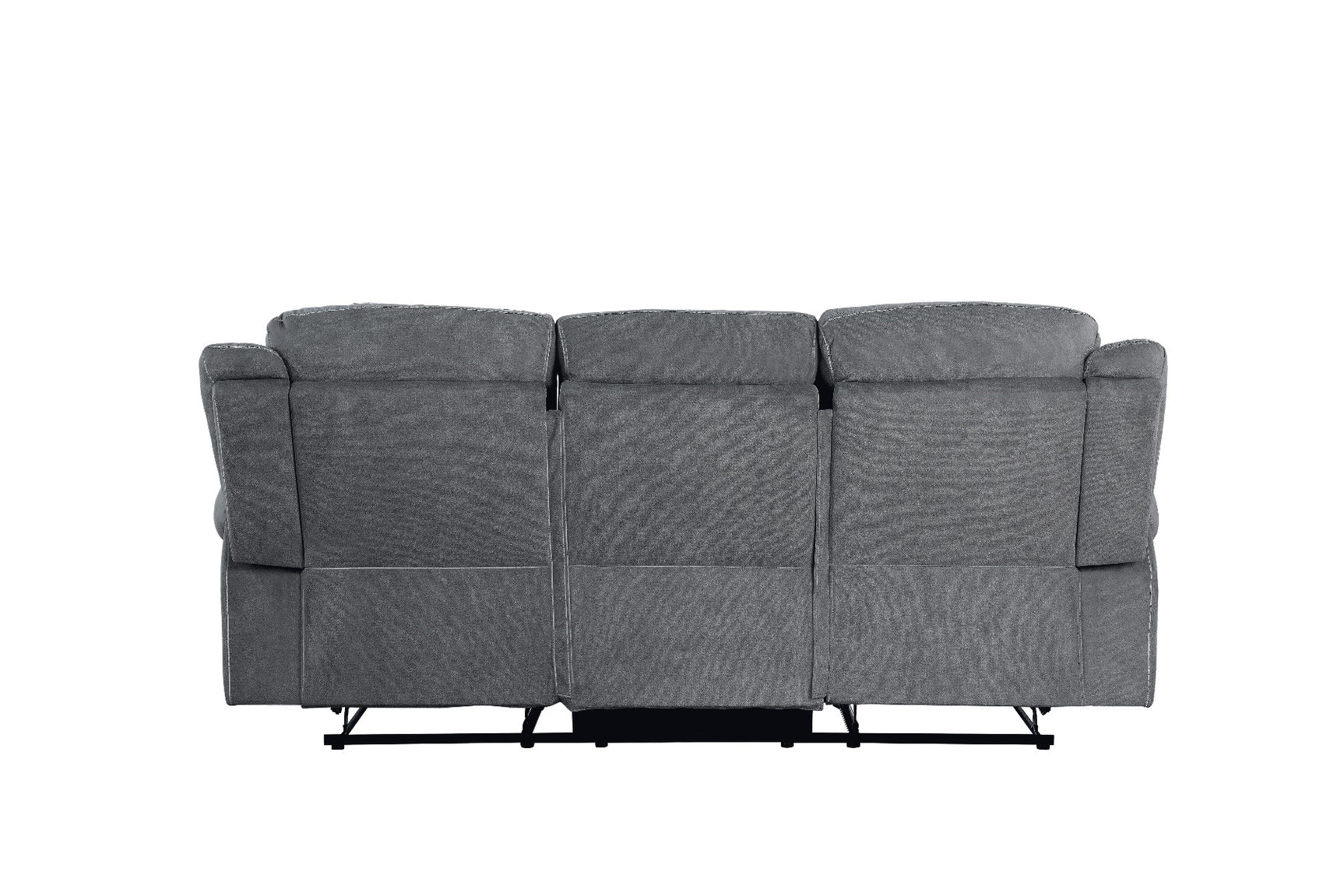 Zubaida 2Tone Gray Velvet Sofa (Glider & Motion) - Ornate Home