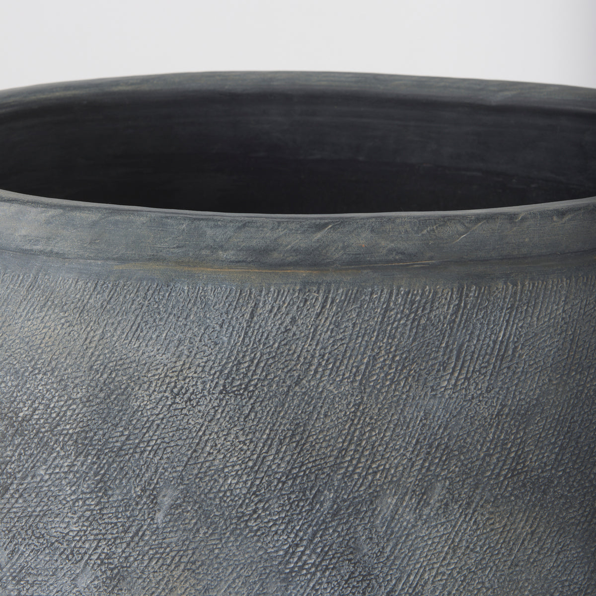 Zuma Dark Gray Ceramic Floor Vase