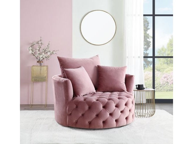 Zunyas Pink Accent Chair - Ornate Home