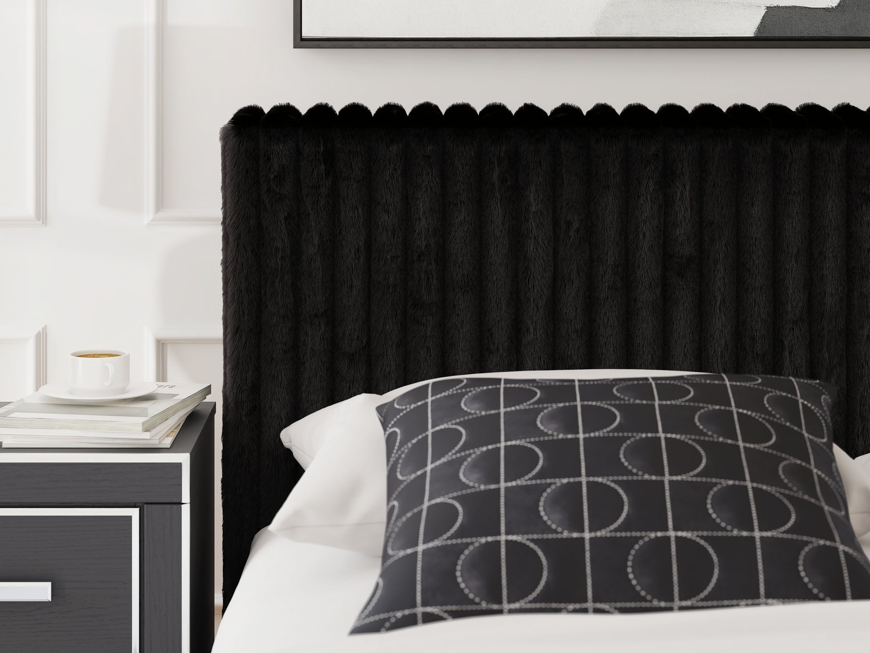 Zuraleus Black California King Upholstered Bed (Online Special Price) - Ornate Home
