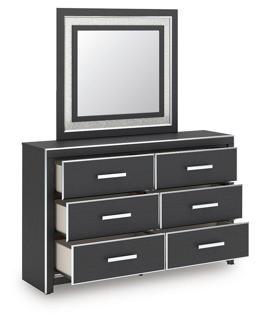 Zuraleus Black Dresser and Mirror (Online Special Price) - Ornate Home