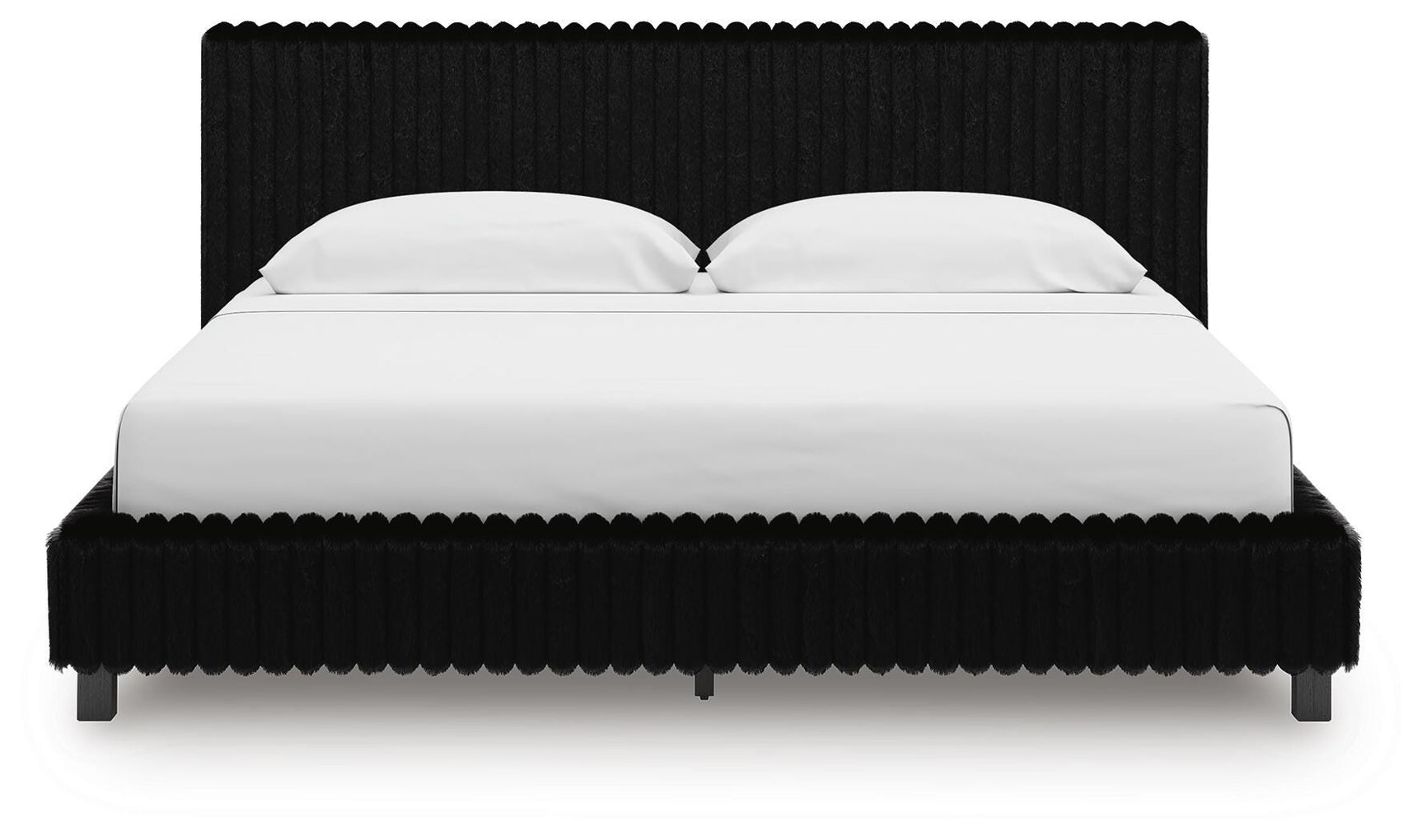 Zuraleus Black King Upholstered Bed, 2 Chests and 2 Nightstands - Ornate Home