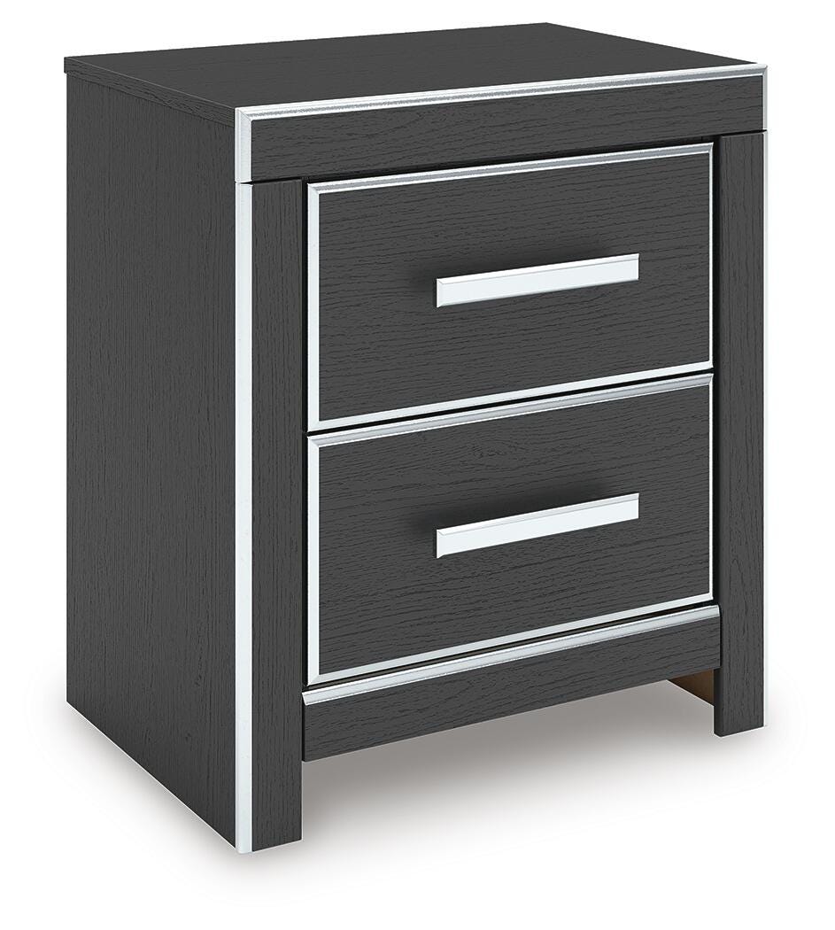 Zuraleus Black King Upholstered Bed, 2 Chests and 2 Nightstands - Ornate Home