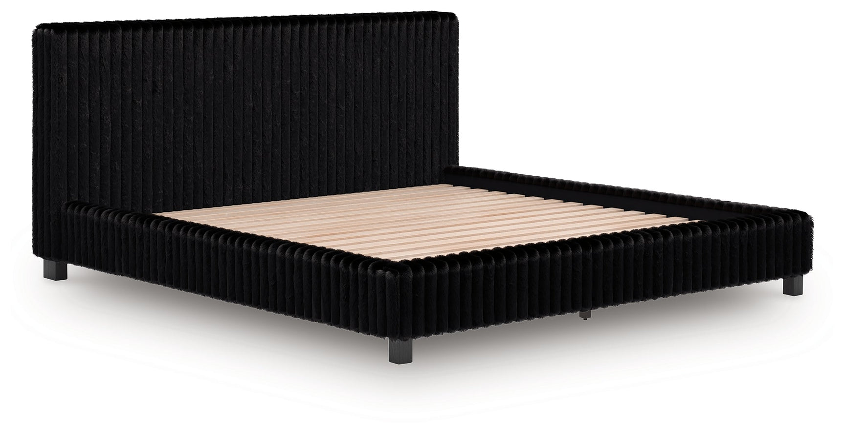 Zuraleus Black King Upholstered Bed (Online Special Price) - Ornate Home