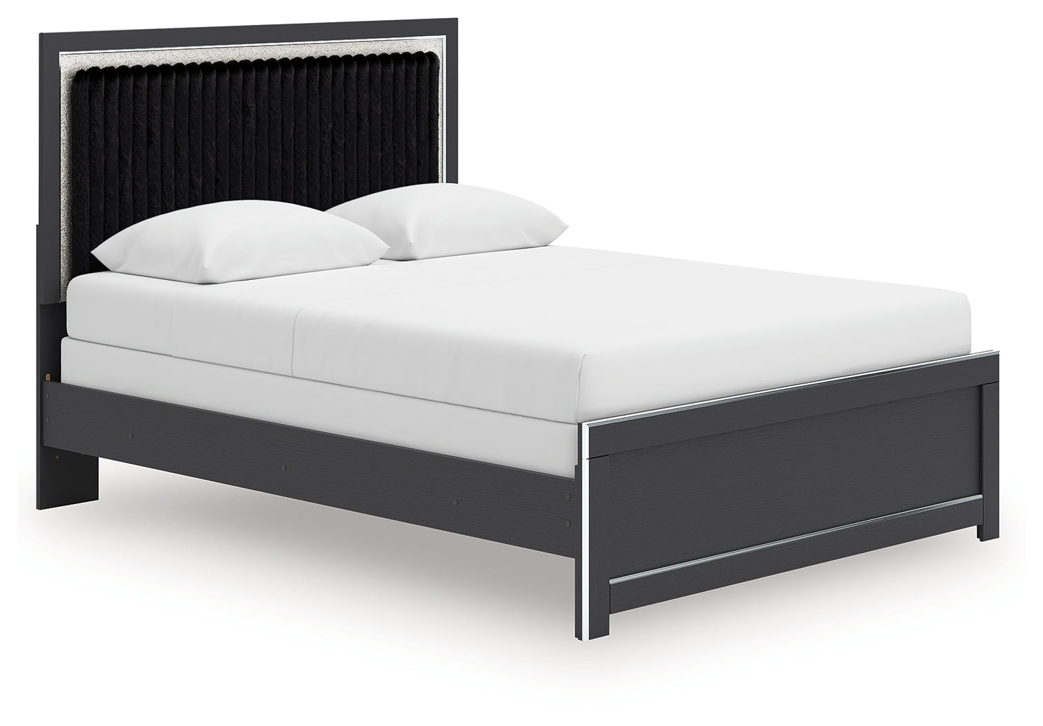 Zuraleus Black Queen Panel Bedroom Set with Dresser, Mirror and Nightstand (Online Special Price) - Ornate Home