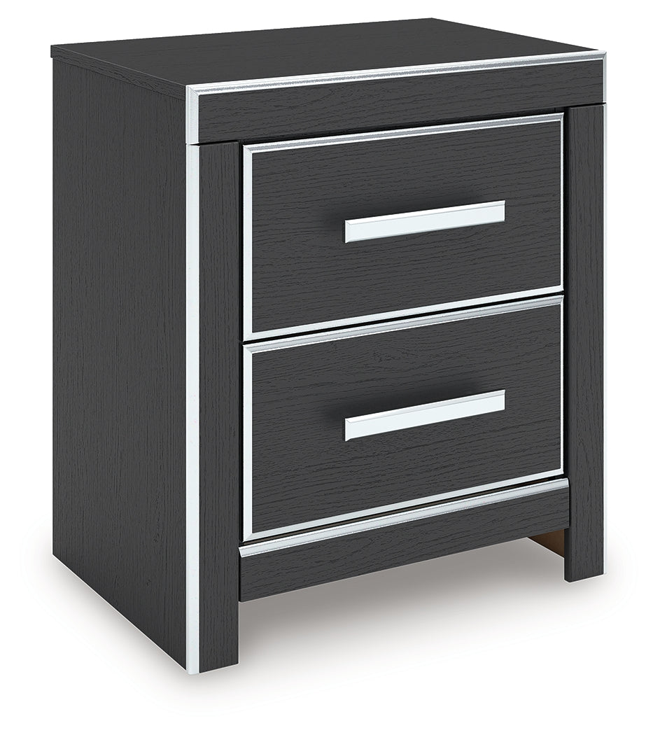 Zuraleus Black Queen Panel Bedroom Set with Dresser, Mirror and Nightstand (Online Special Price) - Ornate Home