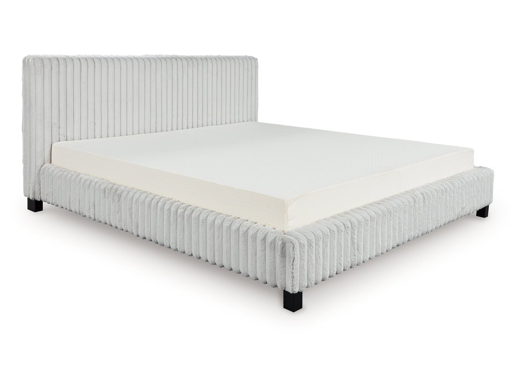 Zuraleus Gray King Upholstered Bed (Online Special Price) - Ornate Home
