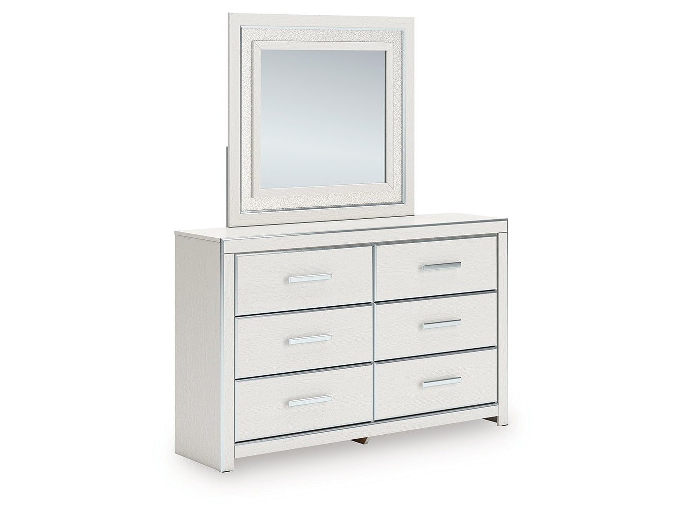 Zuraleus White Dresser and Mirror - Ornate Home