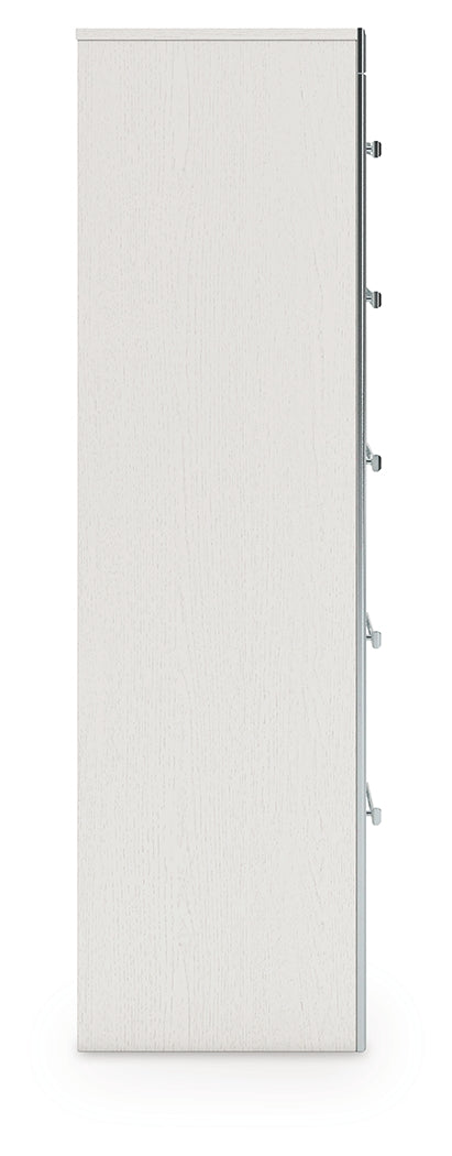 Zuraleus White Five Drawer Chest - Ornate Home