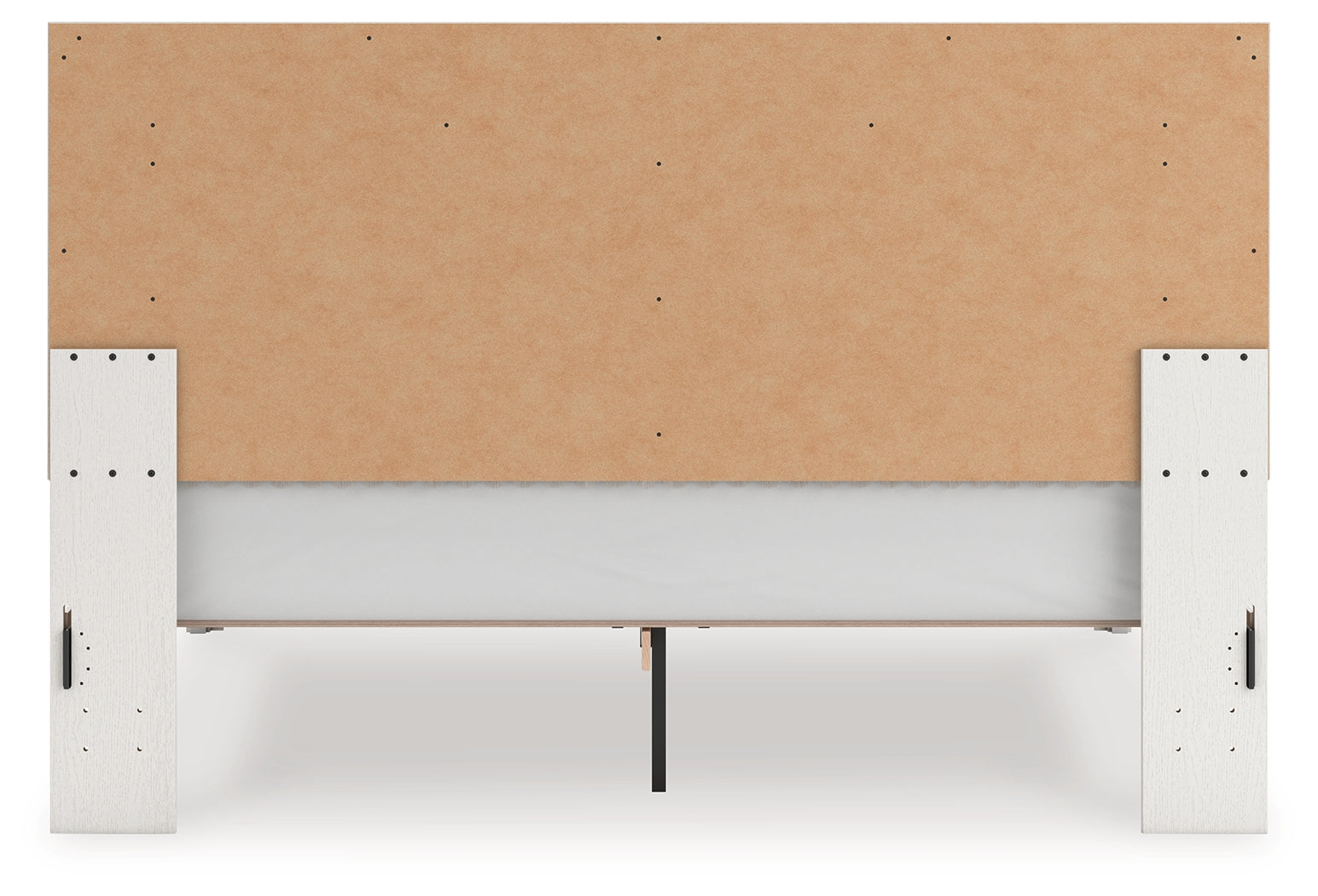 Zuraleus White King Upholstered Panel Platform Bed - Ornate Home