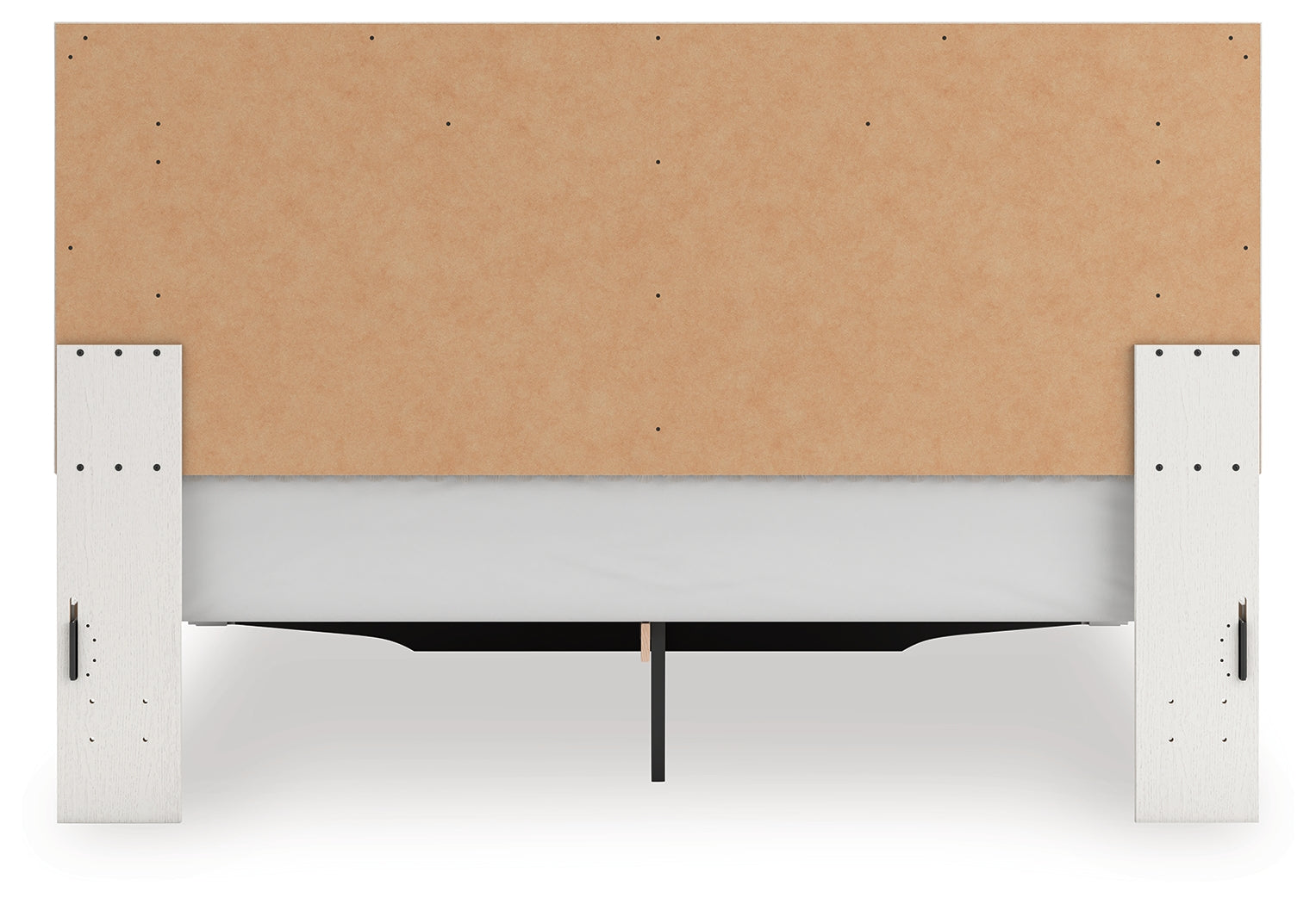 Zuraleus White King Upholstered Panel Platform Storage Bed - Ornate Home