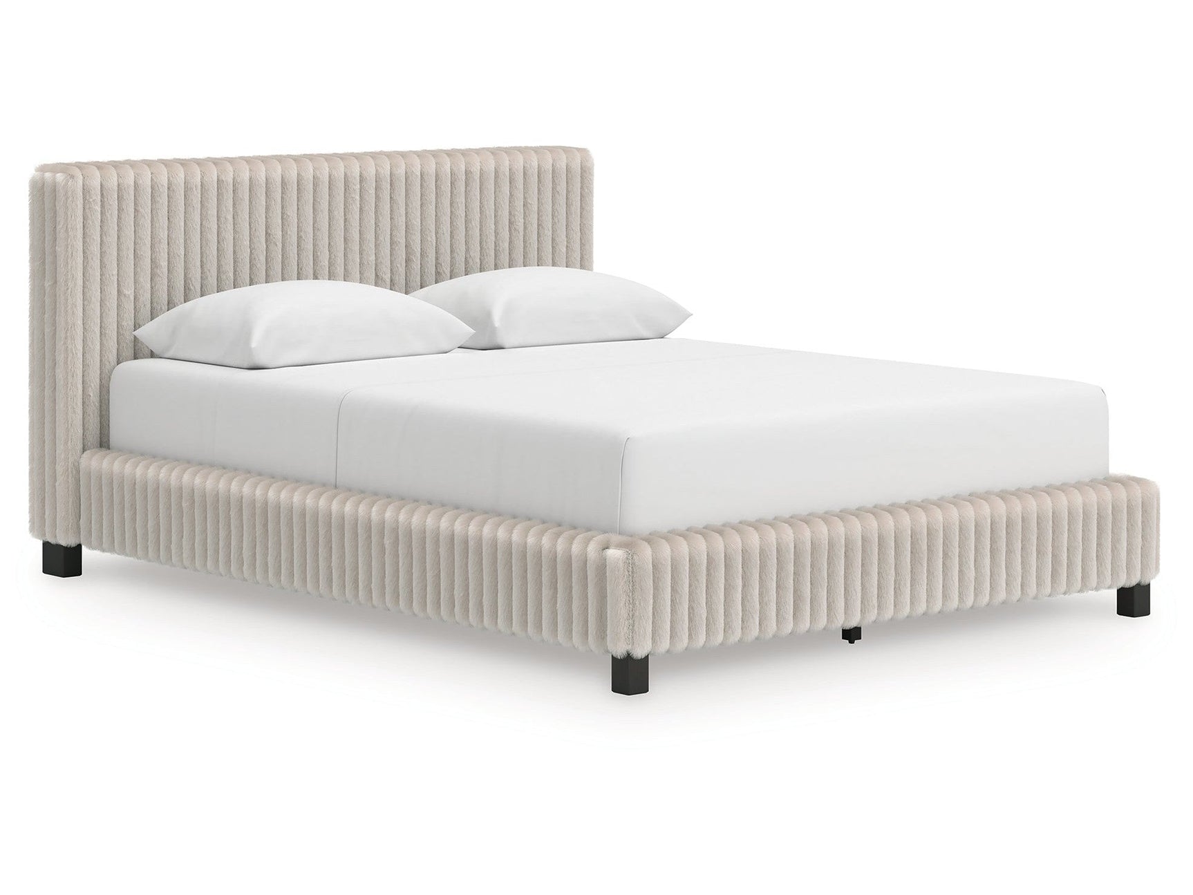 Zuraleus White Queen Upholstered Bed (Online Special Price) - Ornate Home