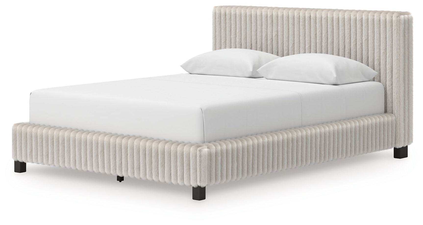 Zuraleus White Queen Upholstered Bed (Online Special Price) - Ornate Home