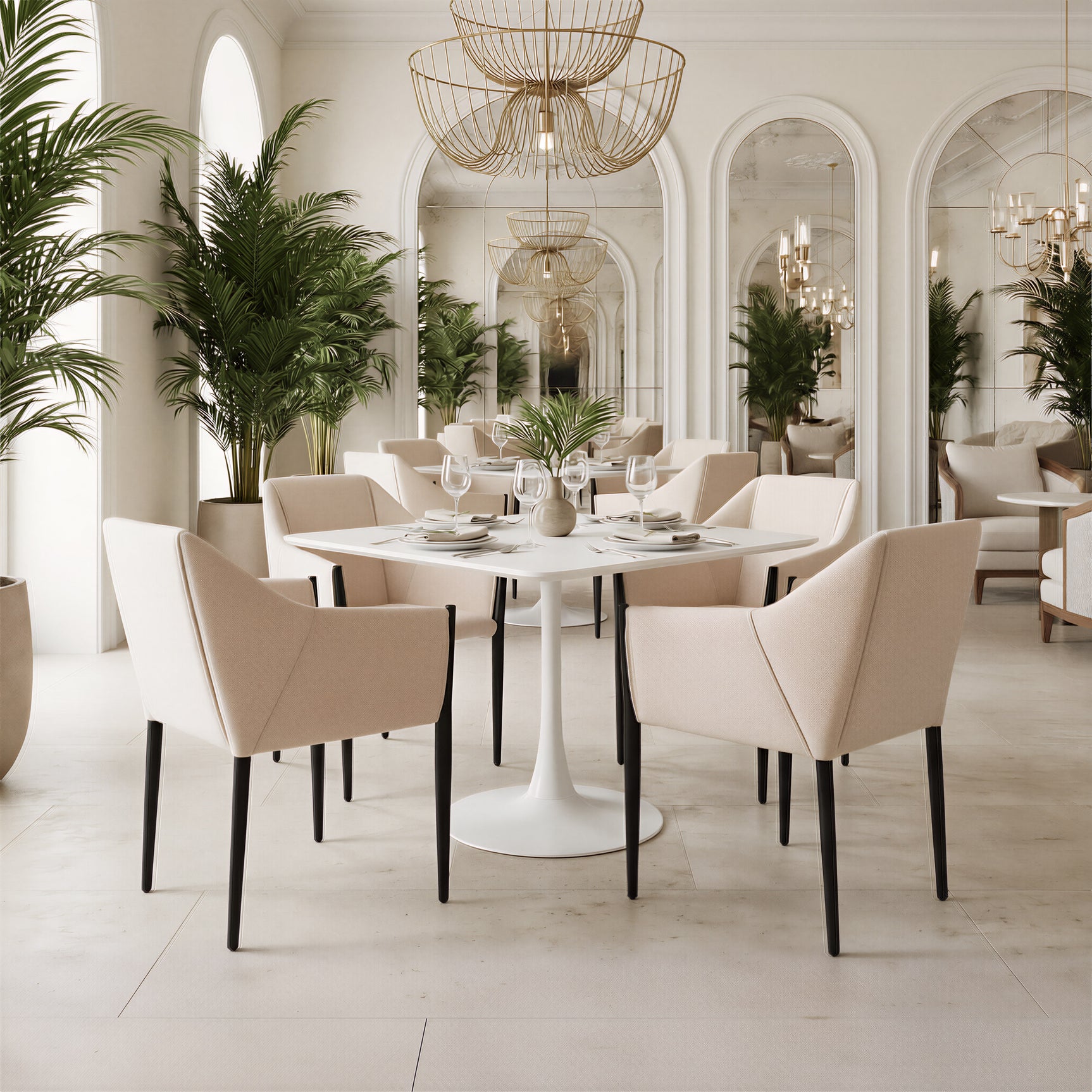 Molly White Dining Table