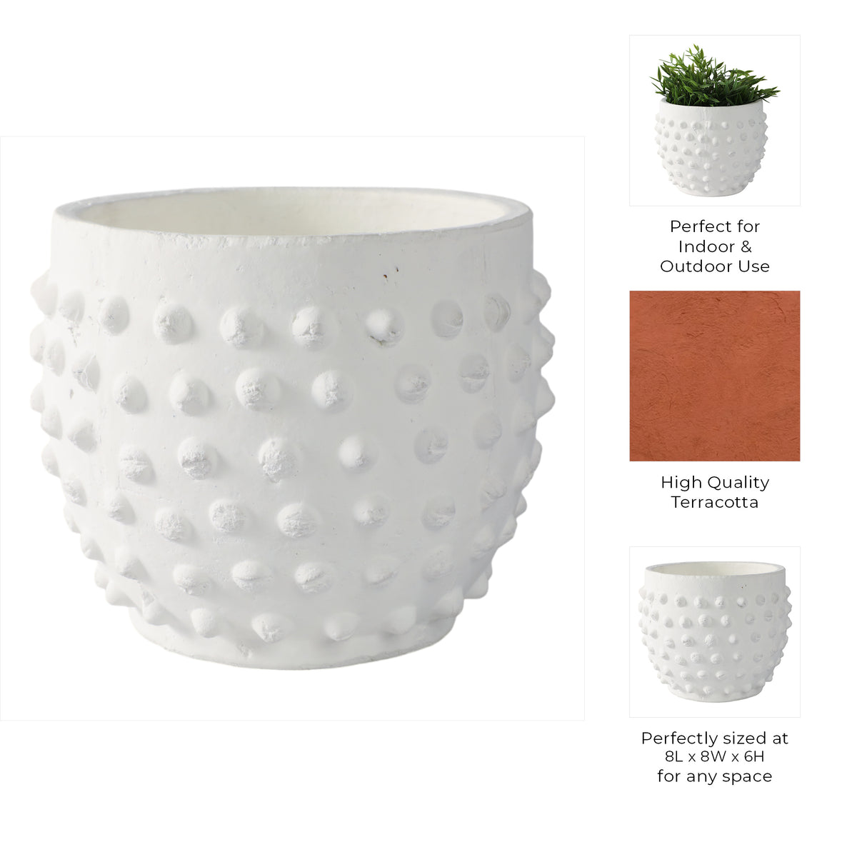 Junelake White Planter