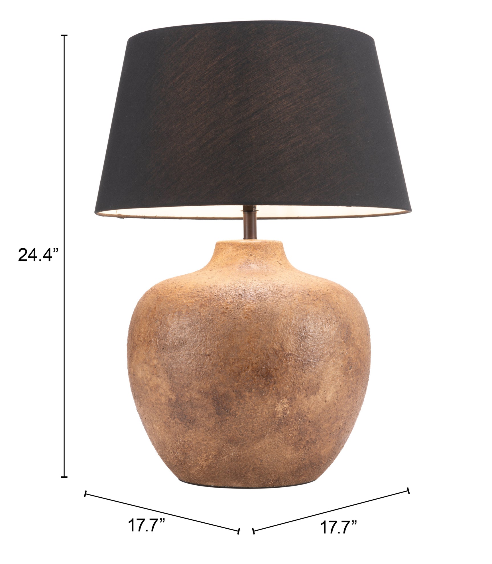 Basil Black Table Lamp