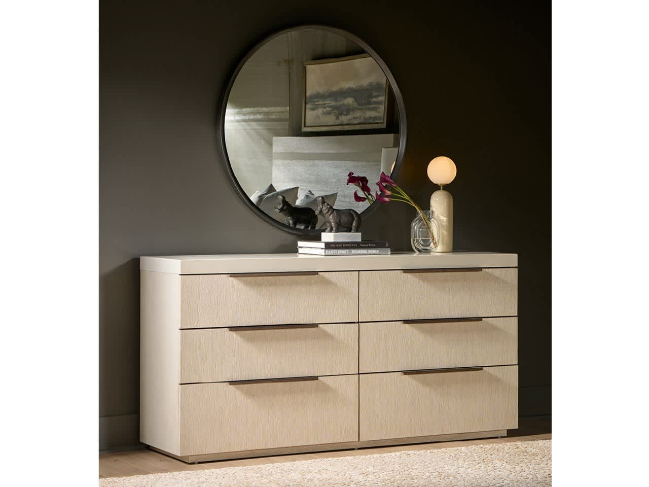 Quartz Mist/White Dresser