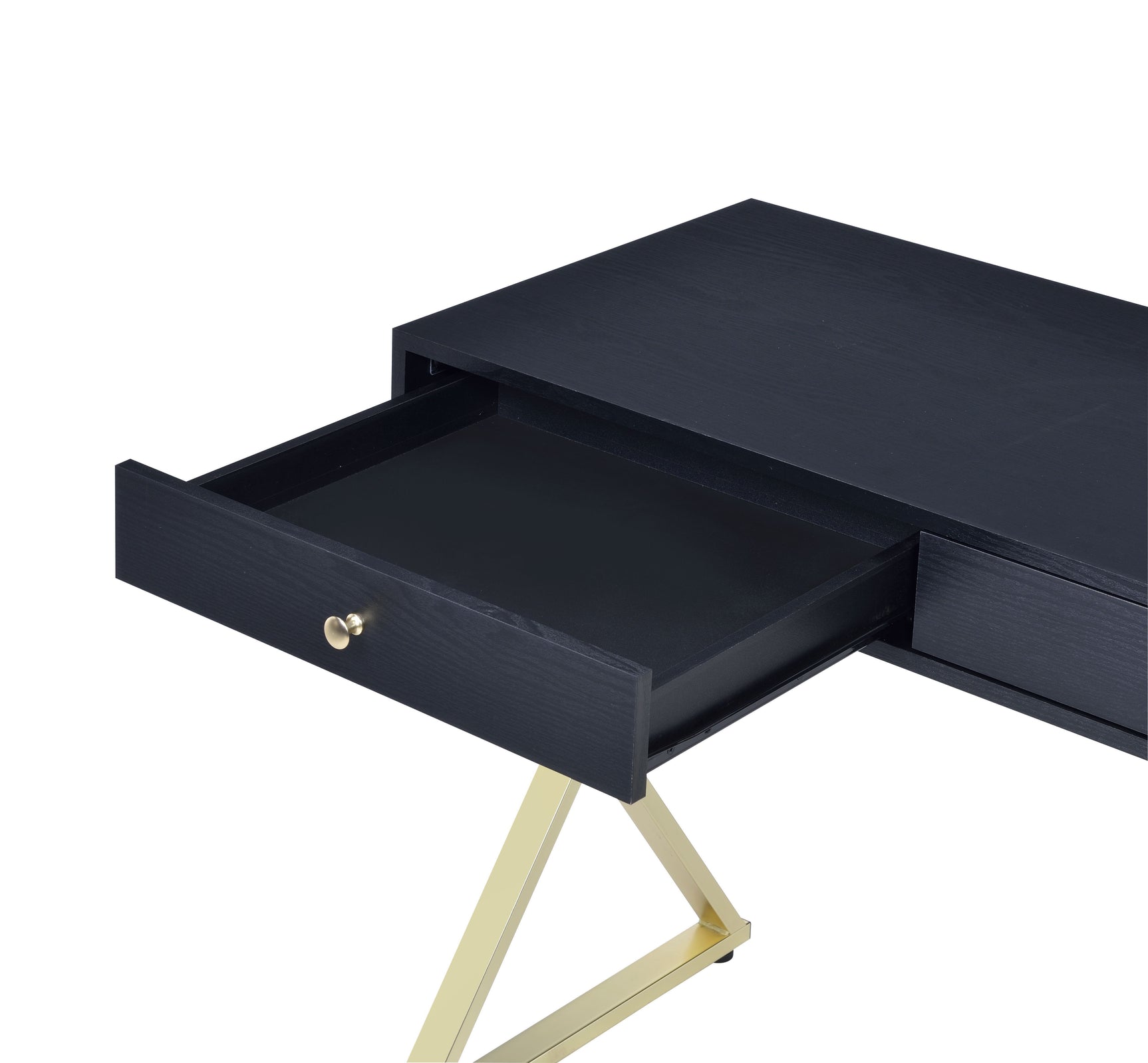 Coleen Black/Brass Writing Desk