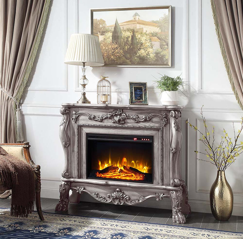 Dresden White Fireplace - Ornate Home